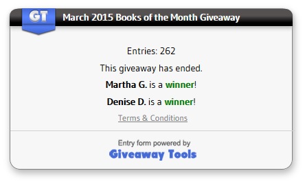 March giveaway winners
